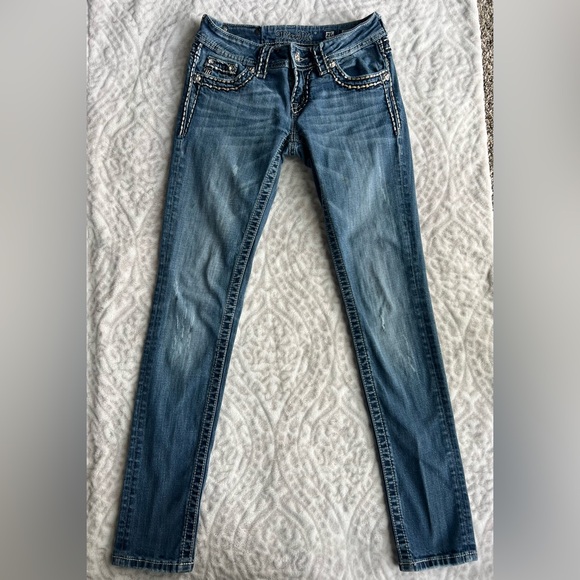 MISS ME Women’s Skinny Jeans Style JE5014S41L Size 26 - Picture 6 of 11